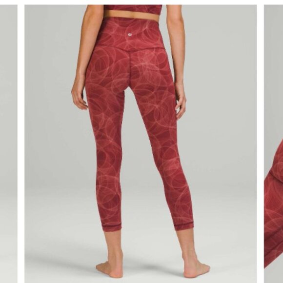 lululemon Align™ High-Rise Crop 23" Color Orbit Fusion Mulled Wine Multi Size 6 - Picture 5 of 6